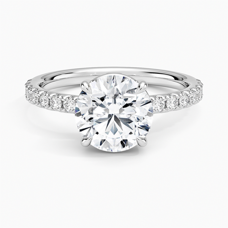 Platinum Dara Low-Profile Diamond Ring