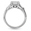 The Gaielle Ring, smallzoomed in top view on a hand