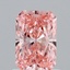 1.07 Ct. Fancy Vivid Pink Radiant Lab Grown Diamond