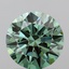 1.80 Ct. Fancy Vivid  Green Round Lab Grown Diamond
