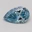 1.51 Ct. Fancy Vivid Blue Pear Lab Grown Diamond
