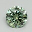 0.91 Ct. Fancy Vivid Pacific Green Round Lab Grown Diamond