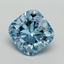 10.04 Ct. Fancy Vivid Blue Cushion Lab Grown Diamond