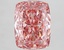 4.09 Ct. Fancy Vivid Pink Cushion Lab Grown Diamond