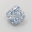 2.54 Ct. Fancy Intense Blue Cushion Lab Grown Diamond