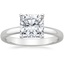 18K White Gold Comfort Fit 2.5mm Ring, smalltop view