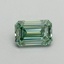 0.47 Ct. Fancy Vivid Pacific Green Emerald Lab Grown Diamond