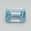 1.51 Ct. Fancy Vivid Blue Emerald Lab Grown Diamond