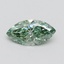 0.6 Ct. Fancy Vivid Pacific Green Marquise Lab Grown Diamond