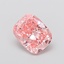 2.50 Ct. Fancy Vivid Pink Cushion Lab Grown Diamond