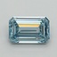 1.03 Ct. Fancy Vivid Blue Emerald Lab Grown Diamond