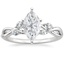 18K White Gold Willow Diamond Ring (1/8 ct. tw.), smalltop view