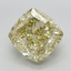 6.14 Ct. Fancy Yellow Cushion Lab Grown Diamond
