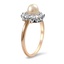 The Carylon Ring, smalltop view on a hand