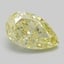 2.14 Ct. Fancy  Yellow Pear Lab Grown Diamond