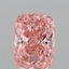 2.02 Ct. Fancy Vivid  Pink Cushion Lab Grown Diamond