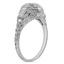 The Georgeta Ring, smalltop view on a hand