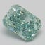 1.43 Ct. Fancy Vivid Green Radiant Lab Grown Diamond