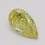 2.09 Ct. Fancy Intense Yellow Pear Diamond