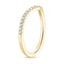 18K Yellow Gold Curved Ballad Diamond Ring (1/6 ct. tw.), smallside view