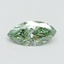 0.50 Ct. Fancy Vivid Green Marquise Lab Grown Diamond