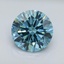 3.32 Ct. Fancy Vivid Blue Round Lab Grown Diamond