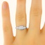 The Regan Ring, smalltop view on a hand