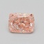 0.65 Ct. Fancy Vivid Pink Cushion Lab Grown Diamond