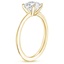 18K Yellow Gold Aimee Solitaire Ring, smallside view