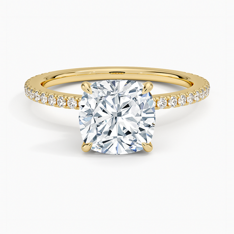 18K Yellow Gold Demi Three-Quarter Coverage Diamond Ring (1/3 ct. tw.)