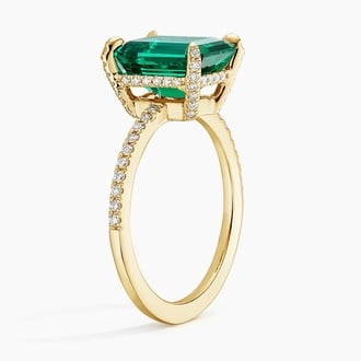 Samba Lab Emerald and Diamond Cocktail Ring