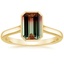 18K Yellow Gold Luna 2mm Bezel Ring, smalltop view