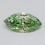 1.06 Ct. Fancy Vivid  Green Marquise Lab Grown Diamond