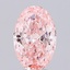 3.06 Ct. Fancy Vivid Pink Oval Lab Grown Diamond