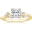 18K Yellow Gold Arden Diamond Ring, smalltop view