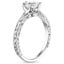 18K White Gold Hudson Engraved Ring, smallside view