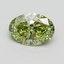 1.14 Ct. Fancy Vivid Green Oval Lab Grown Diamond