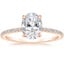 14K Rose Gold Demi Three-Quarter Coverage Diamond Ring (1/3 ct. tw.), smalltop view