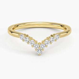 Melody Contoured Lab Diamond Ring (1/6 ct. tw.) in 14K Yellow Gold