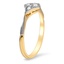 The Nuna Ring, smalltop view on a hand