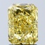 2.03 Ct. Fancy Vivid Yellow Radiant Lab Grown Diamond