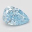 5.10 Ct. Fancy Vivid Blue Pear Lab Grown Diamond