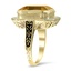 The Kissiah Ring, smalltop view on a hand