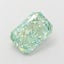 2.55 Ct. Fancy Vivid  Green Radiant Lab Grown Diamond