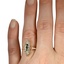 The Sabela Ring, smallzoomed in top view on a hand