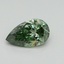 1.02 Ct. Fancy Vivid Pacific Green Pear Lab Grown Diamond