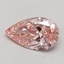 0.51 Ct. Fancy Vivid Pink Pear Lab Grown Diamond