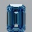1.32 Ct. Fancy Vivid Blue Emerald Lab Grown Diamond