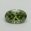 0.50 Ct. Fancy Vivid Green Oval Lab Grown Diamond