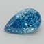 1.08 Ct. Fancy Vivid Blue Pear Lab Grown Diamond